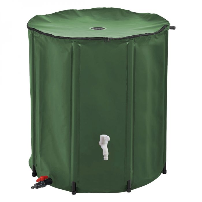 LINXOR R&eacute;servoir souple, r&eacute;cup&eacute;rateur d'eau de pluie pliable - 200 L - Vert