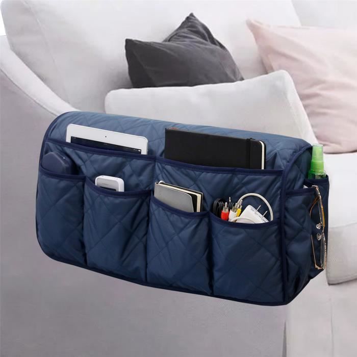 Sac de rangement pour accoudoir de canapé