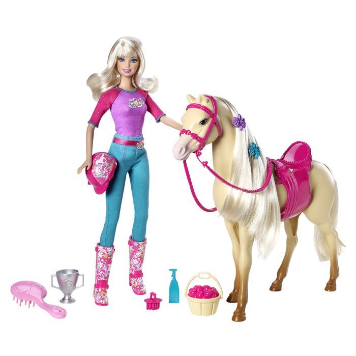 Barbie cavalière et son cheval hotsell