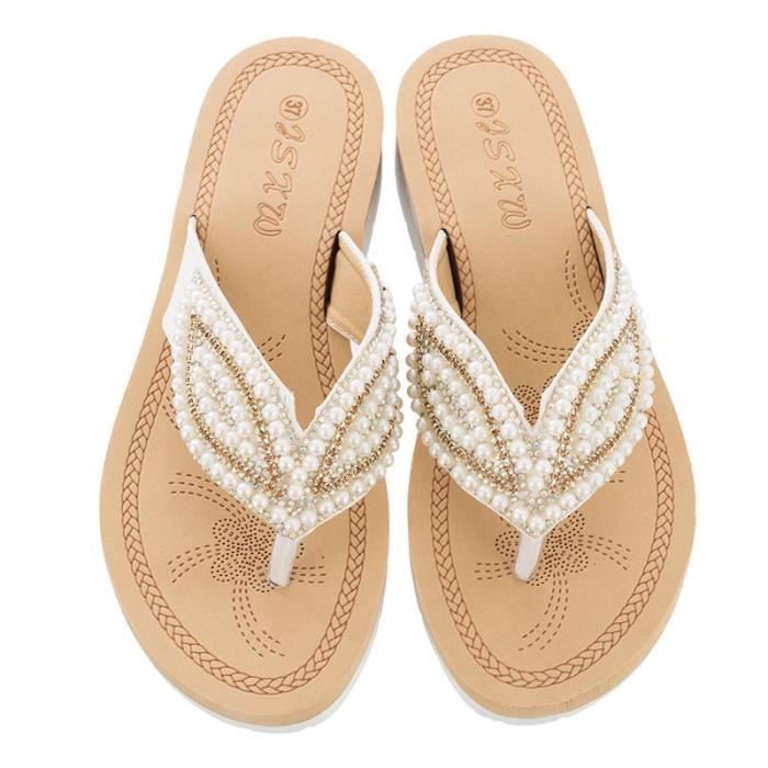 tongs plage femme