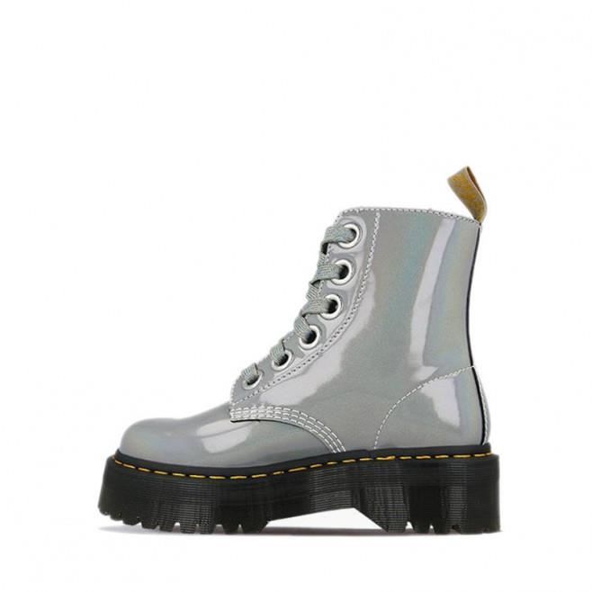 Botte ZZZOOLIGHT Dr Martens VEGAN MOLLY PRYSM Gris Haute