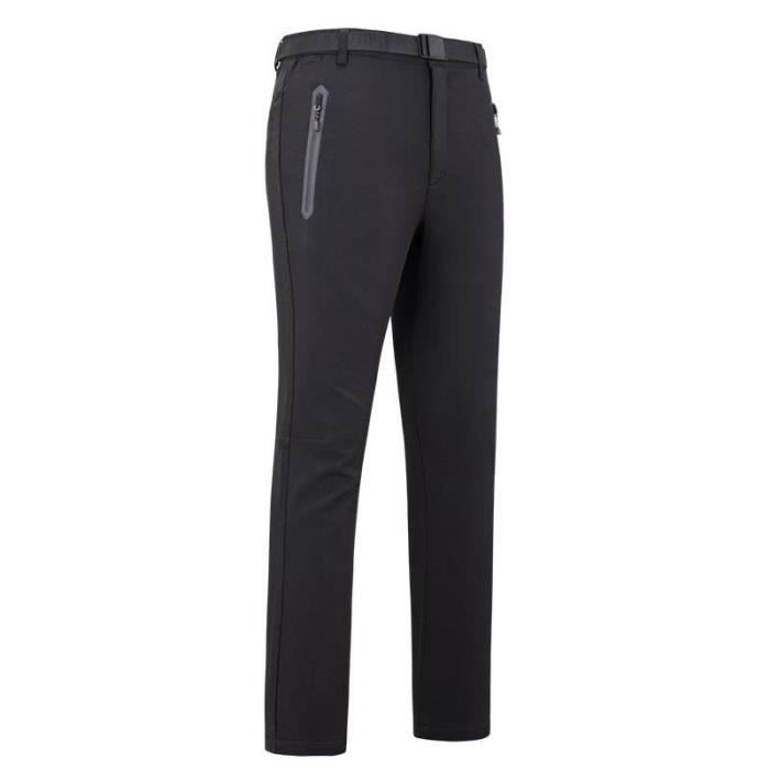 Pantalon Ski Randonnee Homme Imperméable Hiver Pantalon Montagne Softshell Chaud Doublé Polaire Outdoor