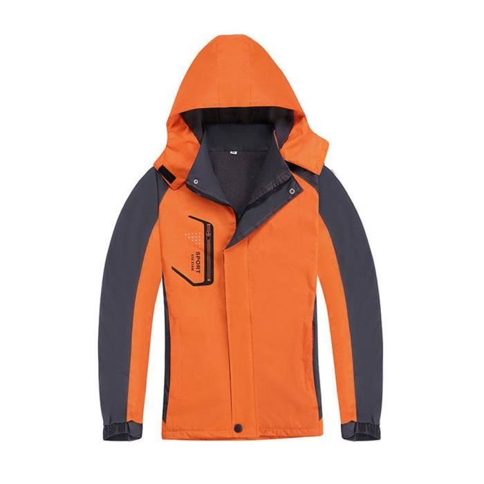 Homme Femme Couple Couleur fluorescente paissir Vestes de ski