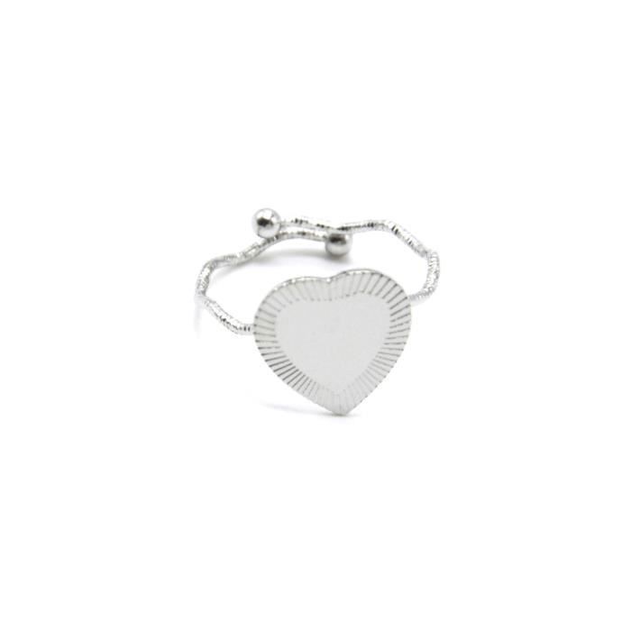 Chevaliere Homme Argent Bague Argentée Brossée Homme ZENSE ZR0161