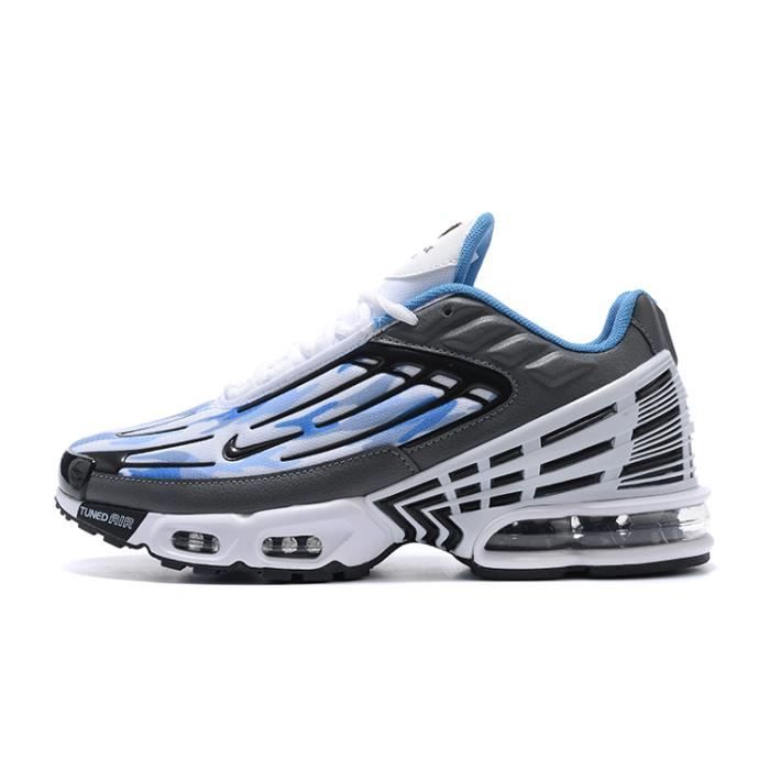 Baskets NIKE AIR MAX TN TXT Plus 3 Homme Femme Chaussures Entraînement de  Sport Violet Gris Blanc Bleu Blanc bleu gris - Cdiscount Chaussures
