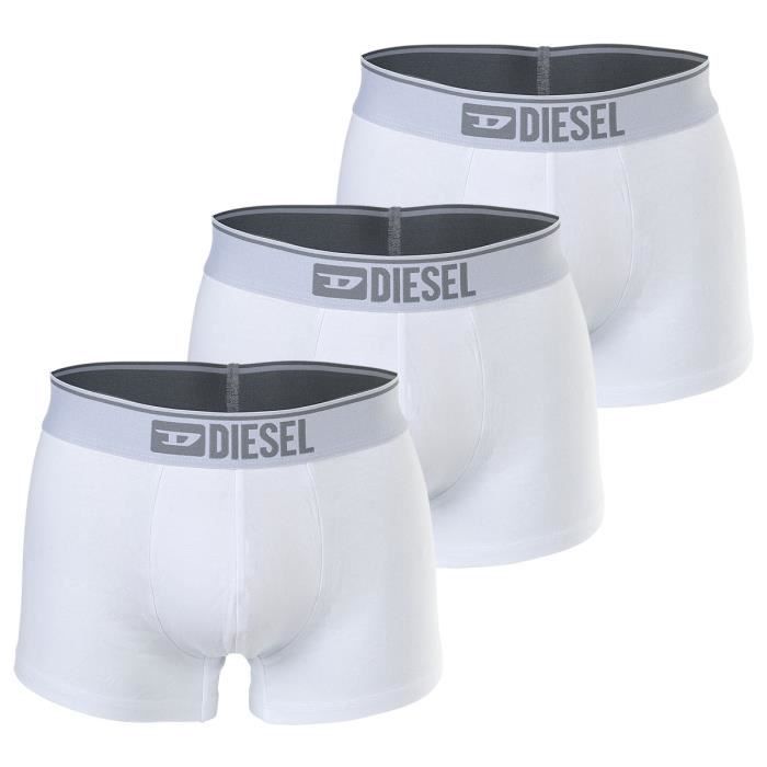 DIESEL Caleçon Homme - uni, Paquet de 3 Blanc - Cdiscount Prêt-à