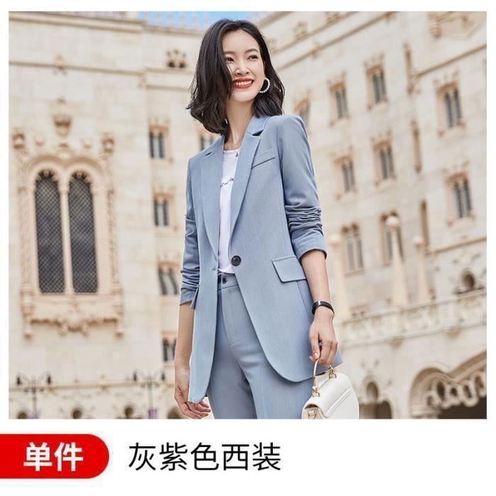 Manteau Ensemble deux pi ces Blazer et pantalon pour femme