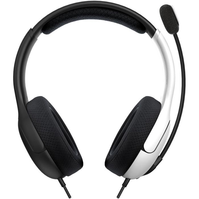 Casque gaming - PDP - LVL40 - Filaire - Noir et blanc - Compatible Nintendo Switch