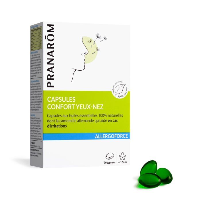 Comparer les prix de Pranarom Allergoforce Capsules Confort Yeux-Nez 30 capsules