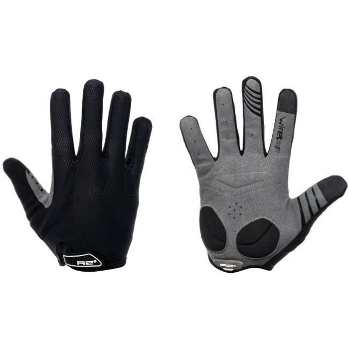 Gants Cyclisme FDX Coupe-vent Doigts Pleins Rembourrés Gel écran Tactile - Noir Et Couleurs Assorties