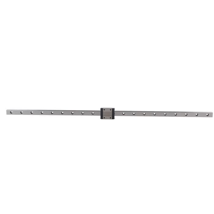 Rail Linéaire MGN12 450 Mm Avec Bloc De Roulement MGN12H - Guidage Précis Pour Impression 3D, CNC Ou Machines DIY - Acier Inoxydable, Trous De Montage M3