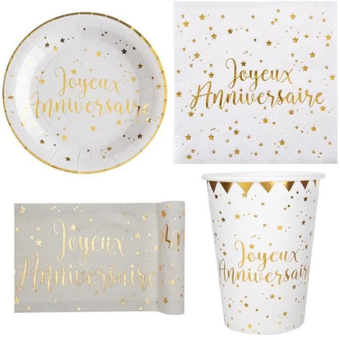 Vaisselle Jetable Pas Cher Pour Anniversaire