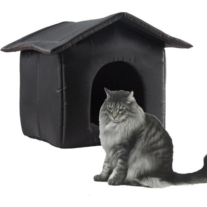 Niche Extérieure Pour Chat étanche Et Isolée – Cabane Surélevée Avec Toit Imperméable, Pour Toutes Saisons
