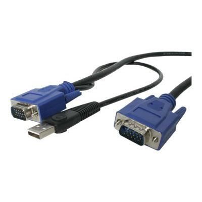 STARTECH Câble pour Switch KVM VGA avec USB 2 en 1 - 1.80m - Câble clavier , vidéo, souriset USB