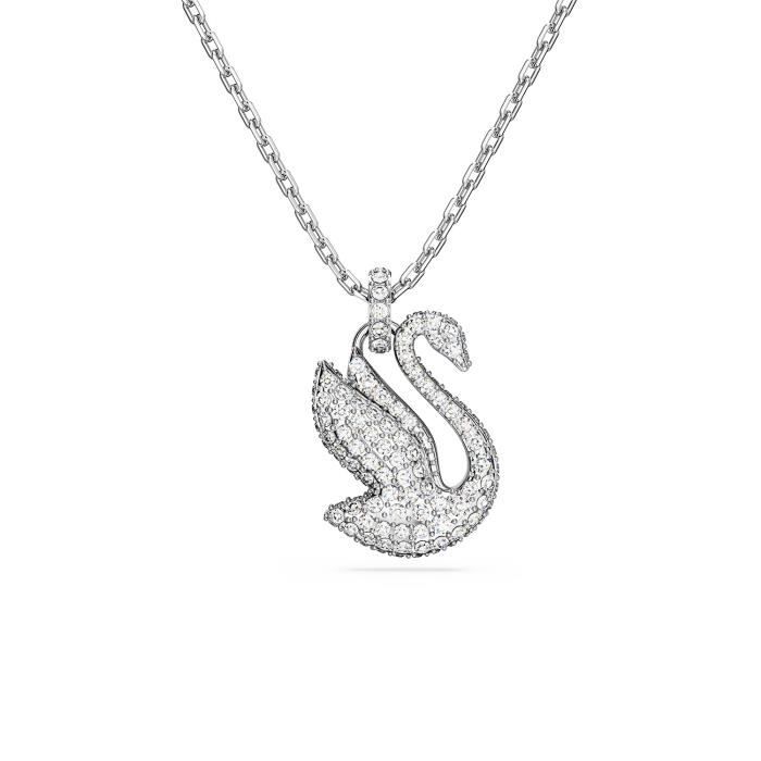 Collier - SWAROVSKI - Collier Swarovski Iconic Swan argenté - Couleur de la matière:Gris