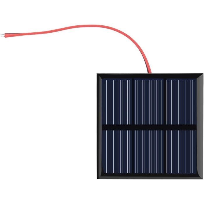 Panneau Solaire 2W 9V ZONADAH - Mini Chargeur Solaire - Pour DIY, Camping, Jardin, Projets Scolaires