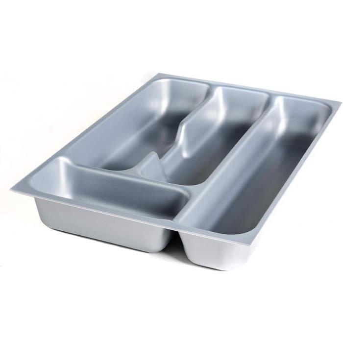 Range-couverts Extensible Réglable - 3 à 7 Compartiments, Plastique Lavable Au Lave-vaisselle - Pour Tiroir De Cuisine (26-51 Cm)