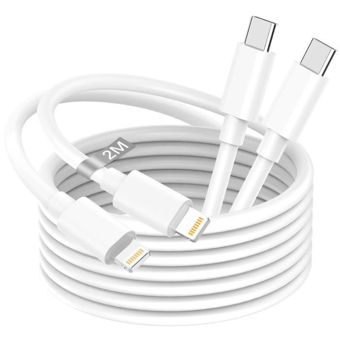 Cable Iphone Usb C 2M 2Pack[Certifié Apple Mfi],Câble Usb C Vers