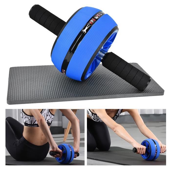 Roue Abdominale à Double Roue - Ab Roller - Pour Abdos, Dos Et épaules - Hommes/Femmes