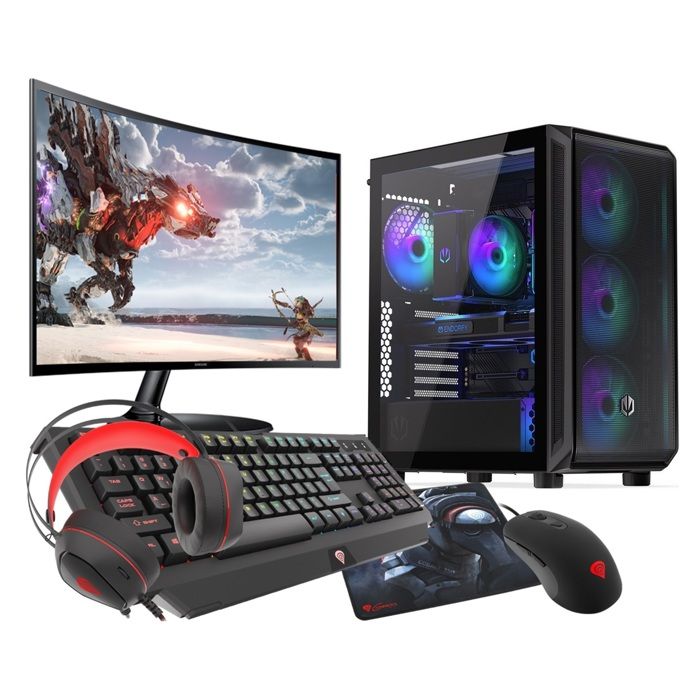 PC Gaming VIST Ryzen 5900X – RAM 64Go – RTX 4060 – SSD 1To M.2 – WiFi – 27 pouces – Windows 11 Pro