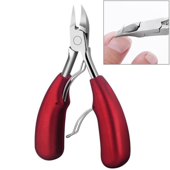 Kit D'outils Pour Ongles Incarnés - Acier Inoxydable, Manche Anti-dérapant - Comprend Coupe-ongles, Ciseaux, Lime, Etc.