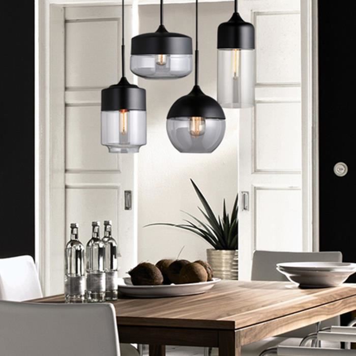 UNI 4 Pack Suspension Luminaire Modern Lustre Luminaire Créatif pour Salle à Manger Couloir Chambre