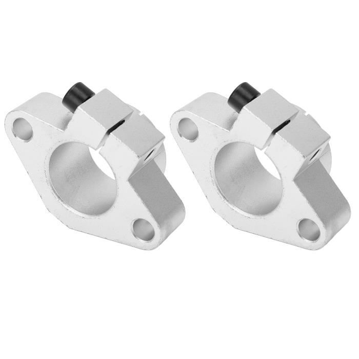 2PCS Support Arbre SK20 Alliage Aluminium - Fixation Robuste Charge Lourde Diamètre 20mm