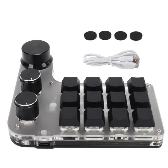 Clavier Mécanique Programmable - ZJCHAO - 12 Touches - Bluetooth/USB ...