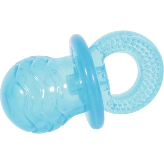 Jouet - TPR - Tetine Pop - 7.5 cm - Turquoise - Pour Chien Moyen