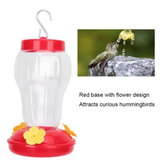 Leopacat Mangeoire à Colibris En Verre Pour Suspension ExtéRieure, L