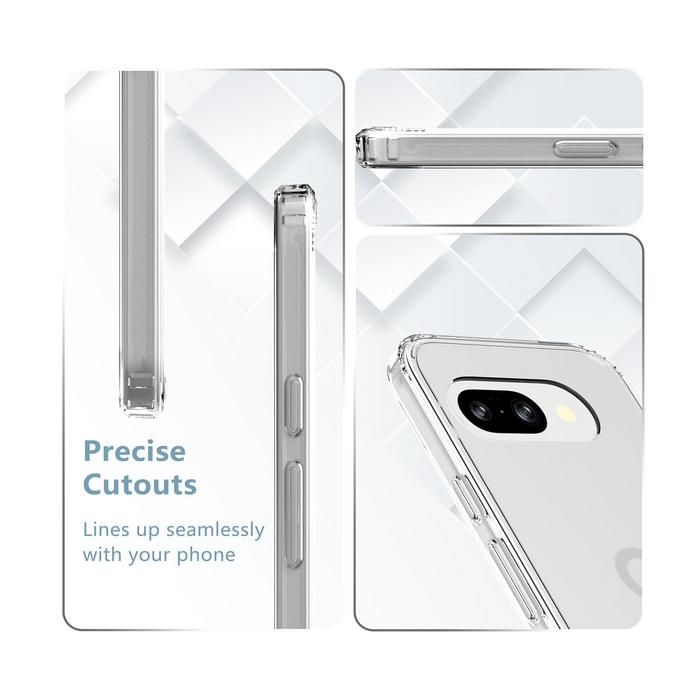 For Google Pixel 9A Case, Clear Shockproof Armor Gel Phone Cover & Screen Guard | UK - View #2
