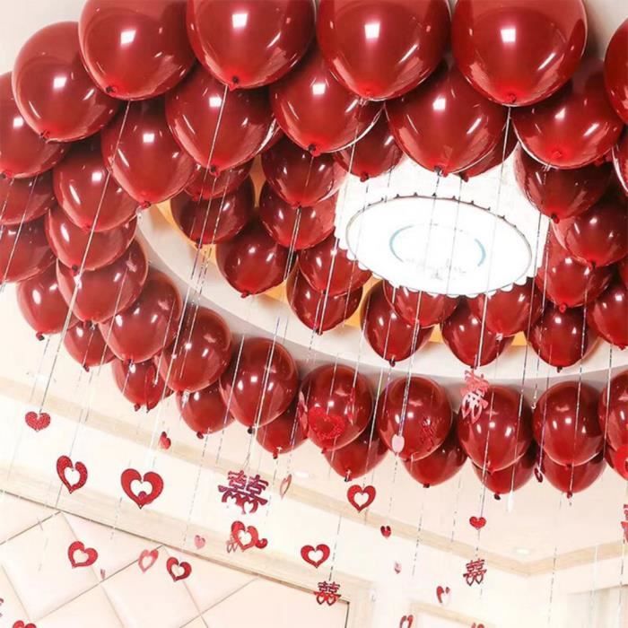 25 Ballons Rouge Métallisés pour vos Fêtes, Anniversaire et Décoration -  Coti-Jouets