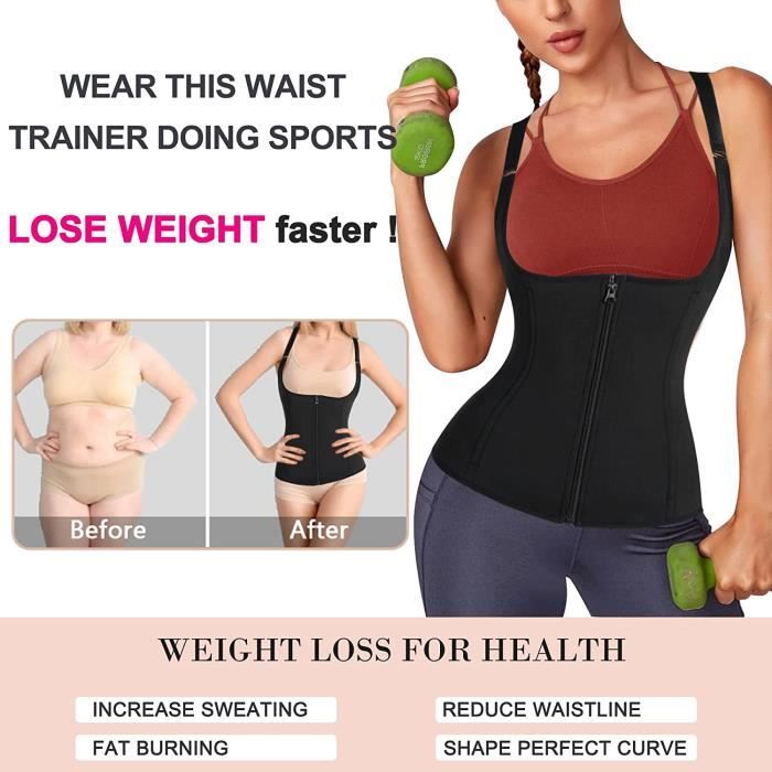 Gilet de Sudation pour Femme Sauna Sport Ceinture de Sudation Gaine Amincissante Ventre Plat Corset Minceur Serre Taille 36 Cdiscount Sport