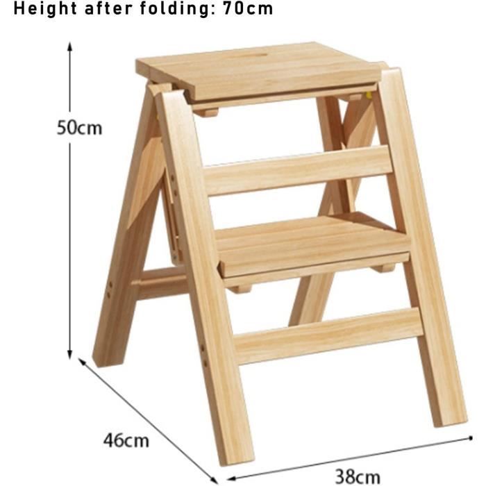 Escalier double usage en bois massif à chevrons chaise pliante ménage de  l'échelle échelle multifonctions - Chine Échelle pliante et étagère  coulissante en bois prix