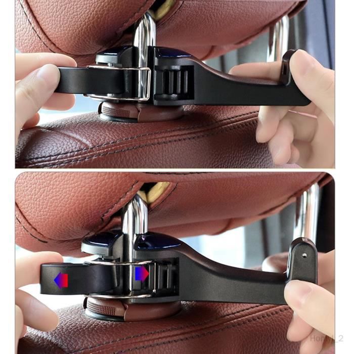 Crochets de siège de voiture pour sacs à main et sacs avec support