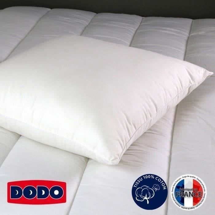 Oreillers Super Gonflants Isolane - Lot De 2 - 60x60 Cm - Garnissage 550g Fibre Creuse - Fabriqué En France