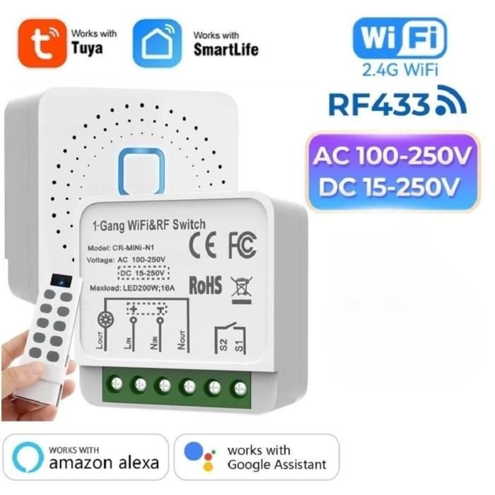 DIY Smart Home WIFI Module de commutation sans fil Tuya Smart Life APP ...