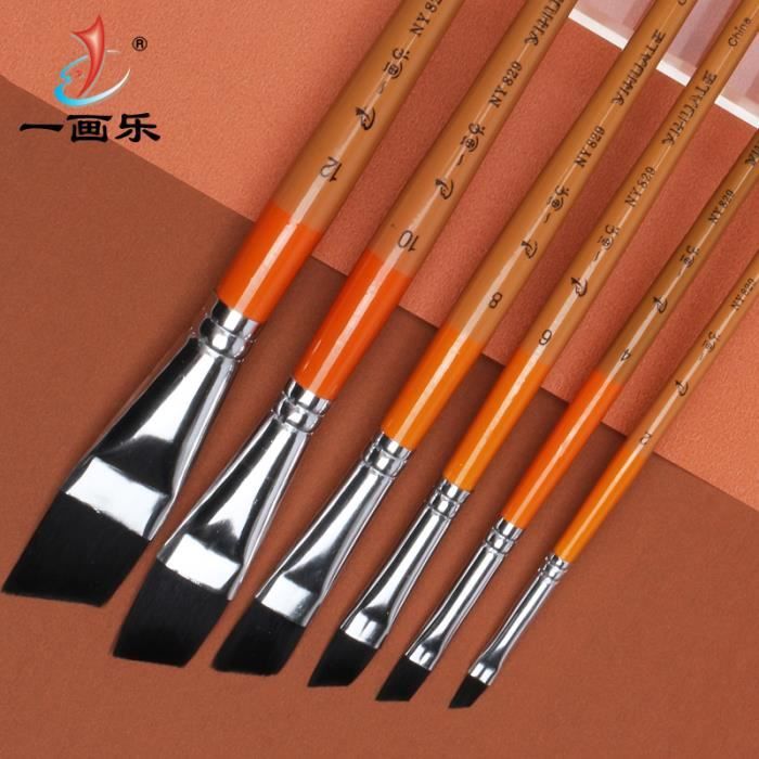 Transon Lot de 12 pinceaux pour peinture acrylique aquarelle gouache loisirs Transon Lot de 12 pinceaux pour peinture acrylique aquarelle gouache loisirs