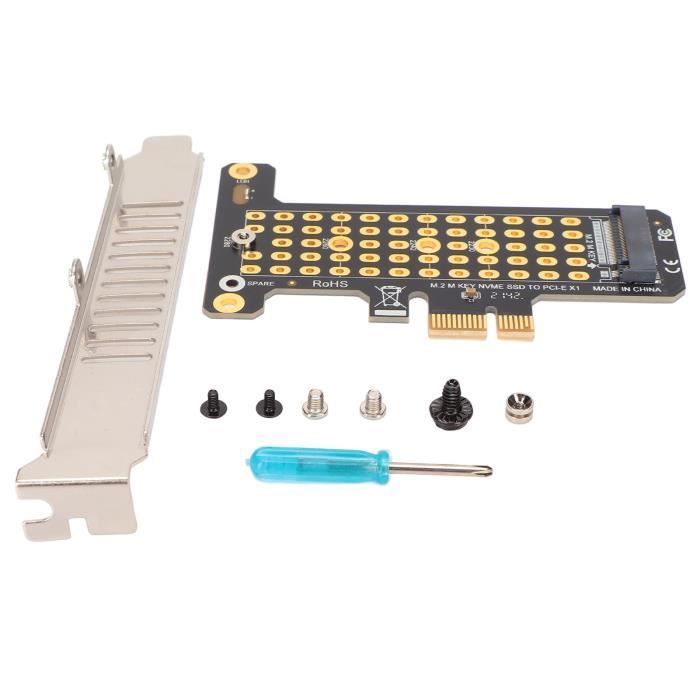 Nvme Pic Riser Carte PCIE NVMe Carte Riser NVMe M.2 vers PCIE X1 Déflecteur Pleine ...