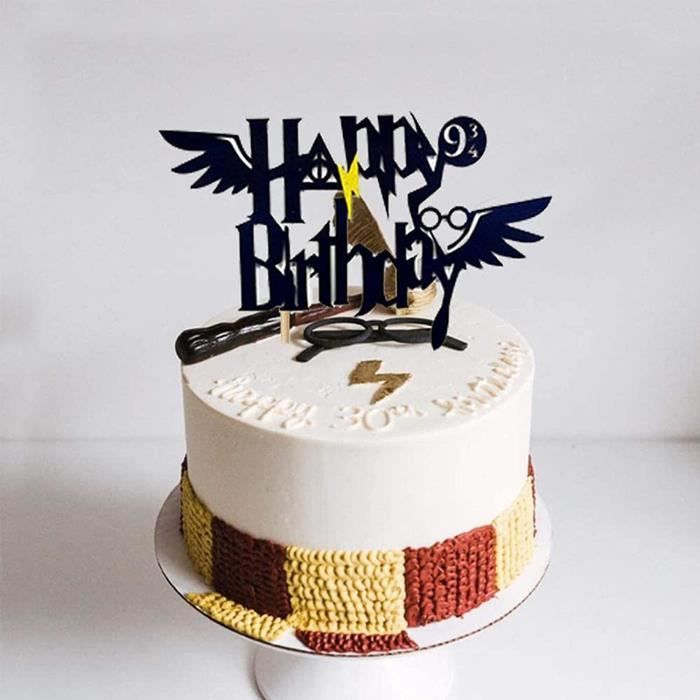Decoration De Fete - Limics24 - Gâteau D Anniversaire Magicien Décorations  Harry Potter - Cdiscount Maison