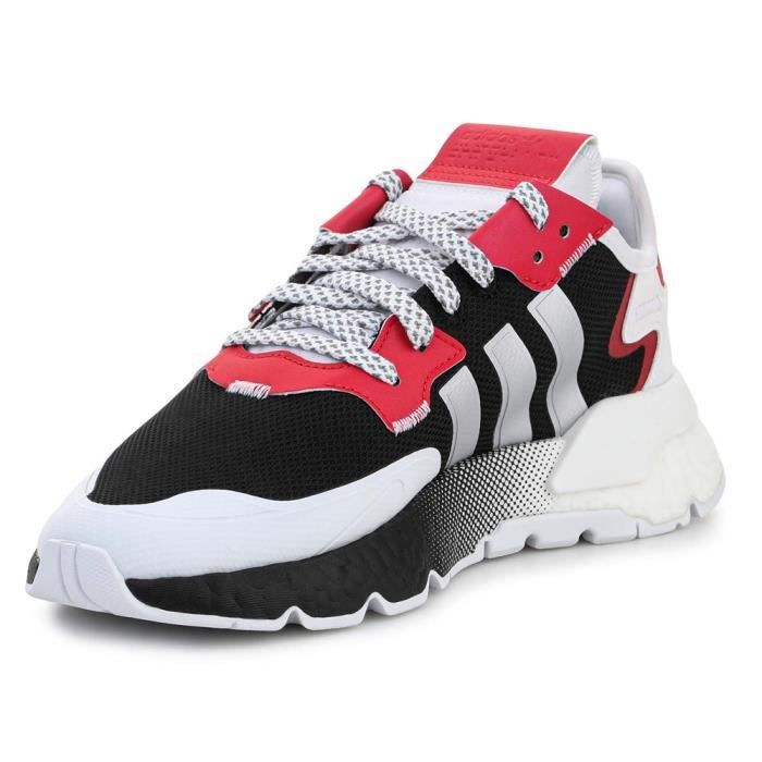 Baskets ADIDAS Nite Jogger Noir Homme Adulte Noir Cdiscount
