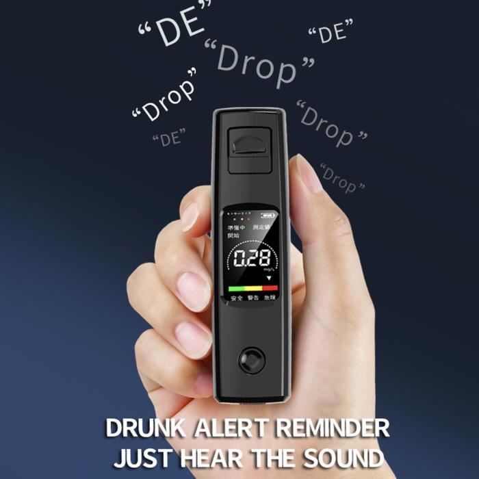 Éthylotest électronique Professionnel 2025 - Alcootest Numérique Homologué LCD - 10 Embouts Jetables Inclus