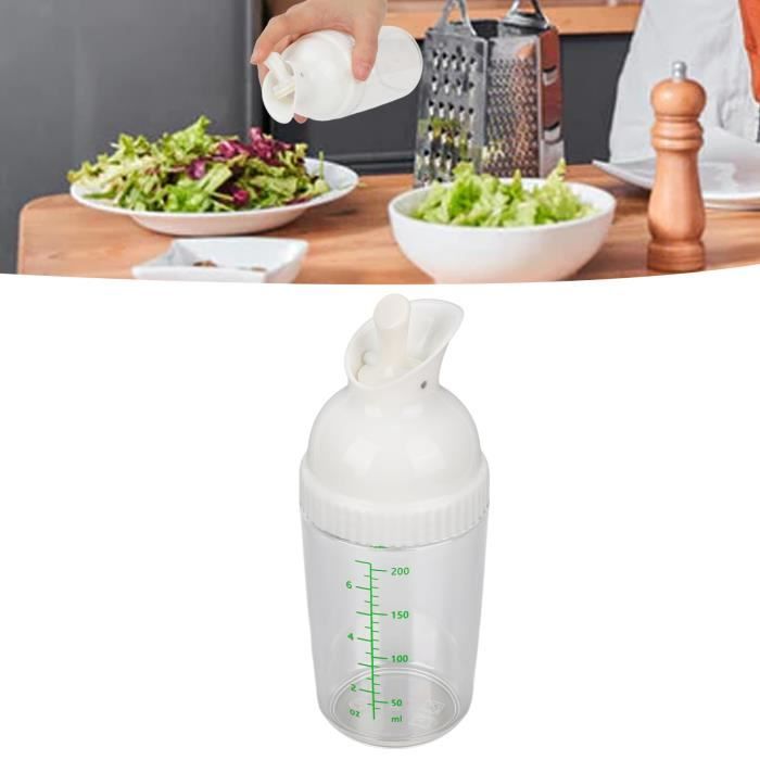 Bouteille De Vinaigrette Maison 200ml - Récipient Mélangeur Étanche Facile à Verser