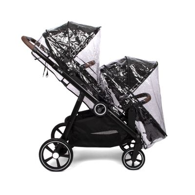 Housse de pluie pour poussette compatible avec les chariots Cybex Priam & Mios & Balios, accessoire de poussette, housse coupe-vent en EVA transparent avec grande fenêtre