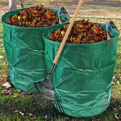 Lot 2 Sacs Déchets Jardin 500L Pfloge - Sacs Feuilles Avec 4 Poignées - Autoportants Et Résistants