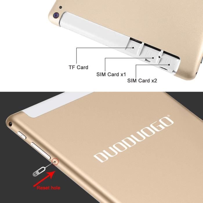 Tablette 10 pouces HD, 4G/WIFI, 3Go+32Go ROM/128Go,8500mAh,Android3