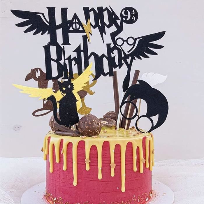 NTGRTY Magical Lot de 21 décorations de gâteaux magiciens magiques sur le  thème magique Harry Potter Décoration de gâteau pour garçons et filles  Magic Theme Party Supplies : : Cuisine et Maison