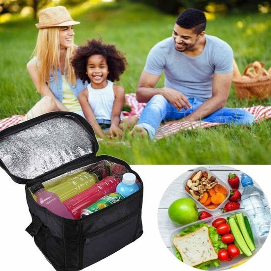 Sac Isotherme, Panier Repas 10L, Sac à Lunch Isolé Avec Bandoulière