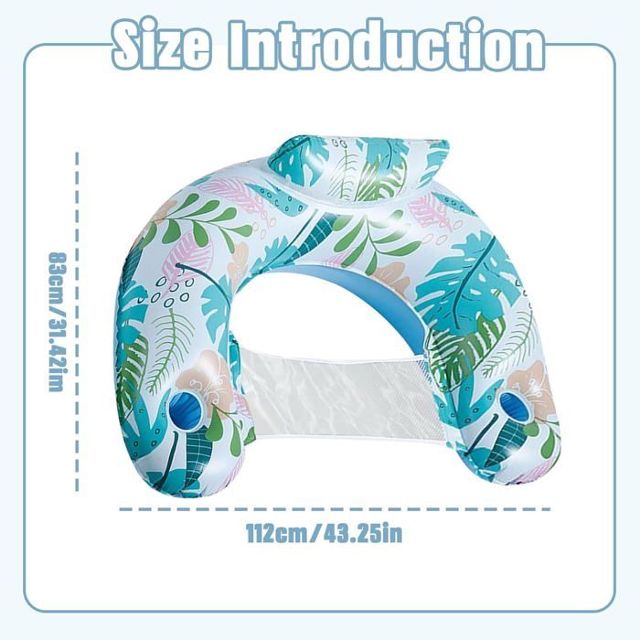 Hamac Flottant Gonflable Pour Piscine Avec Porte-Gobelet, Jouets De Piscine D T Pour Adultes