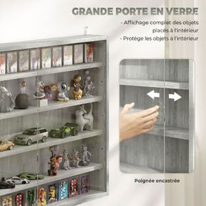 Lot De 2 Vitrines Miniatures En Acrylique Transparent – 3 Niveaux, Murale Ou Bureau, Anti-poussière, Pour Figurines Et Collections